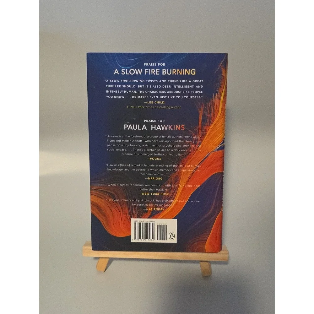 A slow Fire Burning by Paula Hawkins, 2021 Hardcover 1st‎ printing